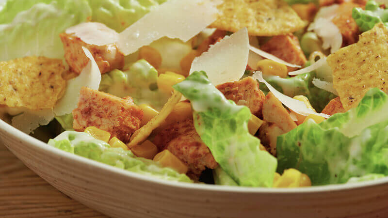 salade cesar mexicaine au poulet 