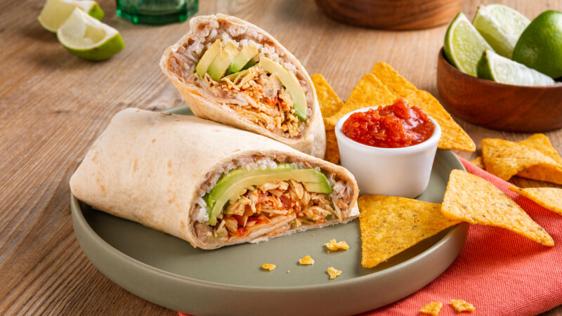 Burritos et accompagnements