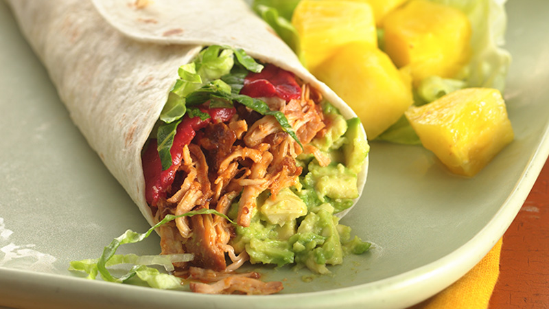 Wraps aux avocats, au bacon et à la dinde à la mijoteuse