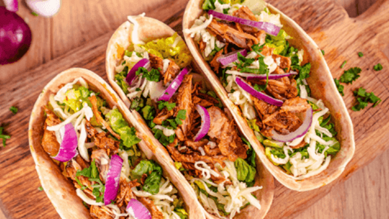 Tacos de carnitas mijotés