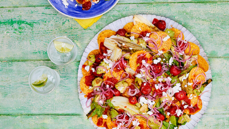 Salade de Nachos au Barbecue