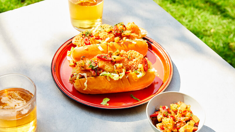 Sandwich Po’Boy aux Crevettes au Barbecue