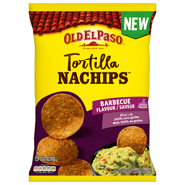 paquet de nachips barbecue Old El Paso, 185g